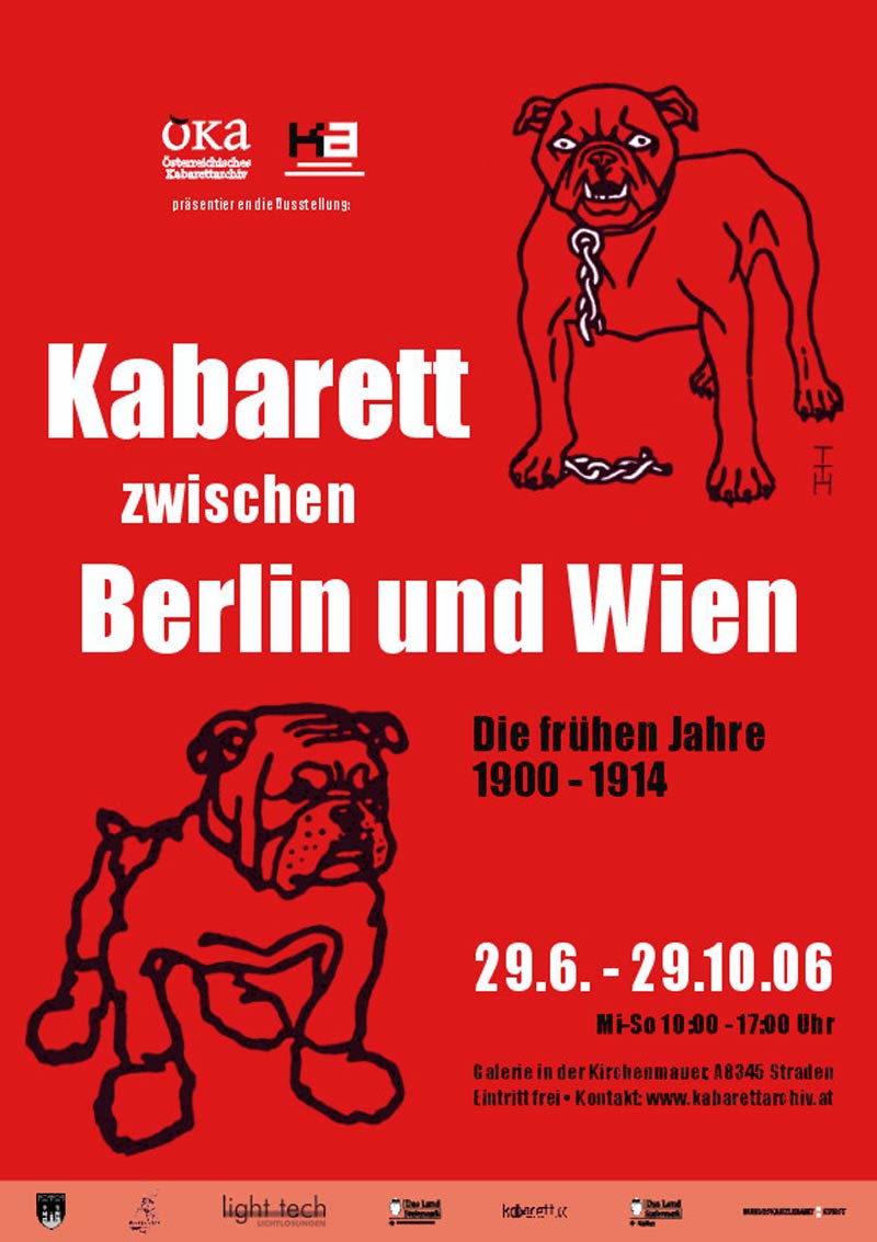 Kabarett zwischen Berlin und Wien, Plakat